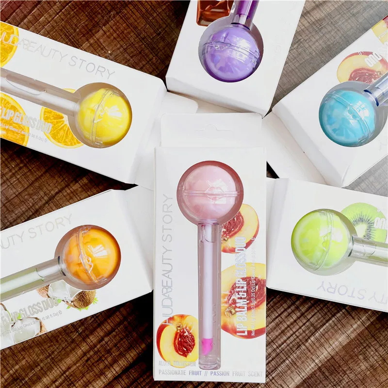 

2 в 1 милый леденец бальзам для губ увлажняющий крем для губ конфеты Magice блеск для губ Губная помада водостойкая стойкая косметика для губ