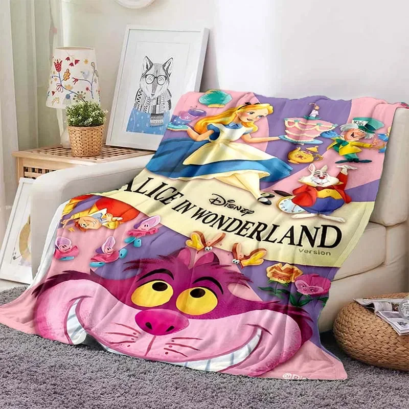 Одеяло Алиса в стране чудес мягкий пушистый плед для детей и взрослых летнее