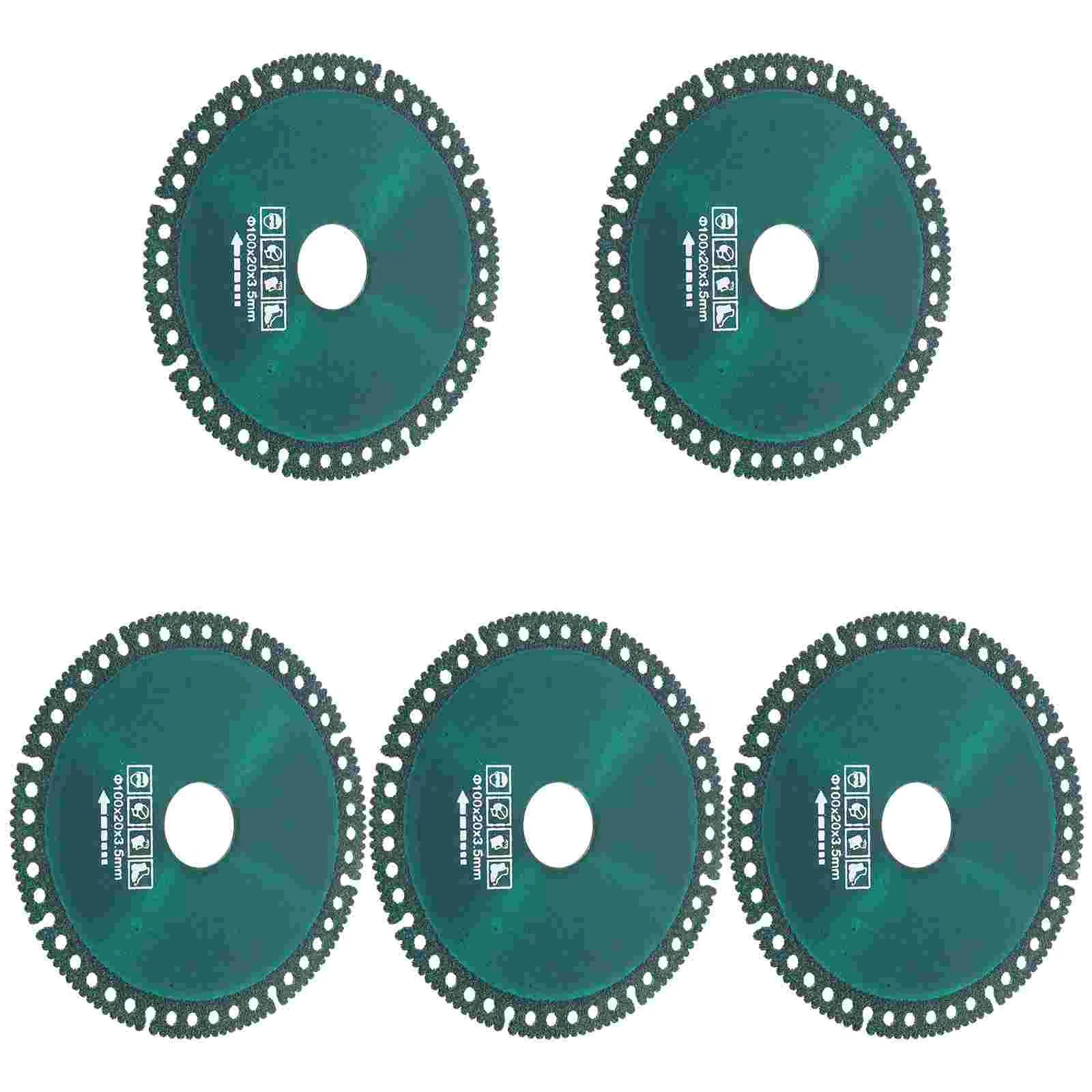 

5 Pcs Angle Grinder Circle Cutting Disc Ceramics Metal Diamond Circular Saw Blade