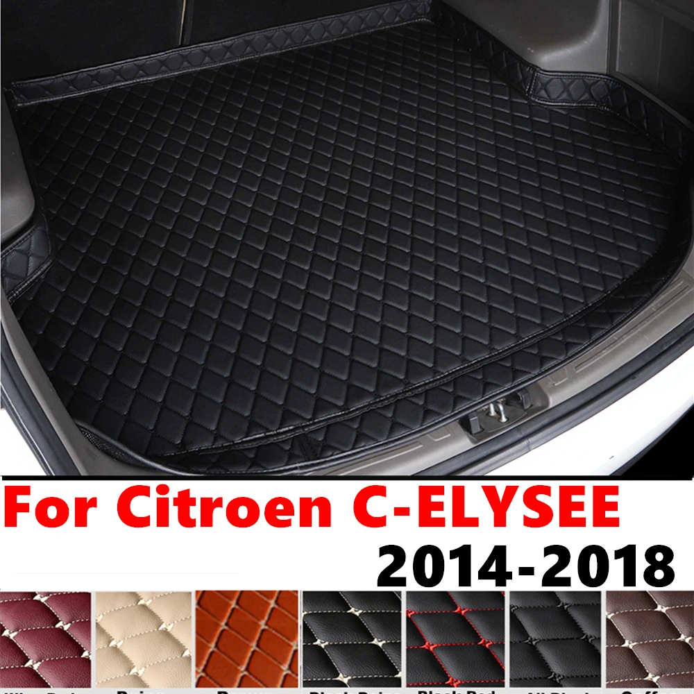 Высокий боковой коврик в багажник автомобиля для Citroen C-ELYSEE 2018 2017-2014 XPE защитный