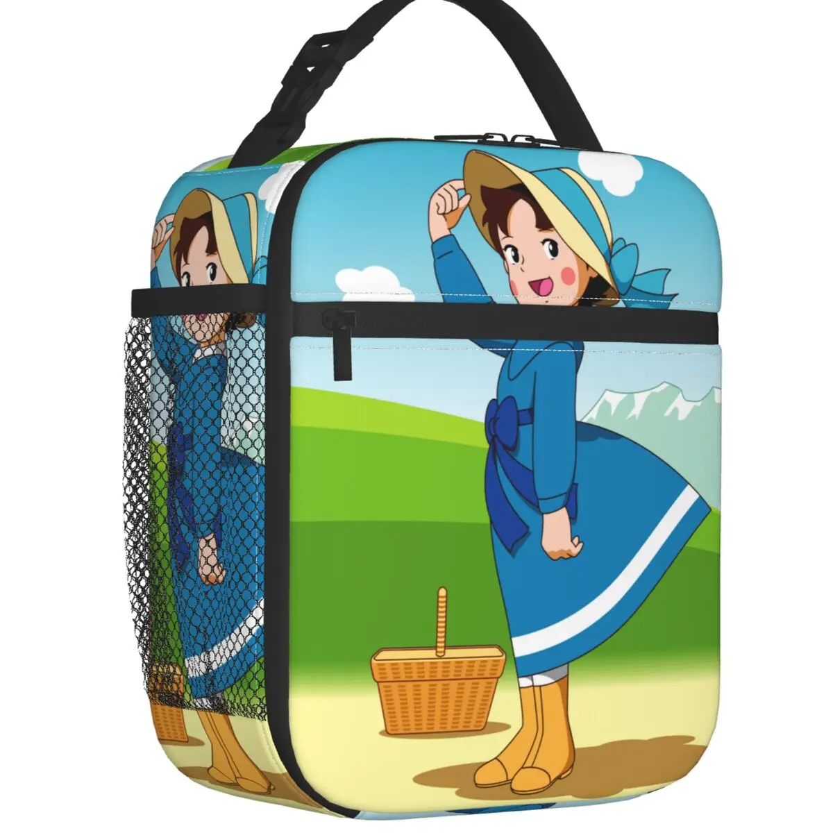 

Heidi Girl Of The Alps Portable Lunch Box Multifunction Anime Cartoon Thermal Cooler Food Insulated Lunch Bag School Children