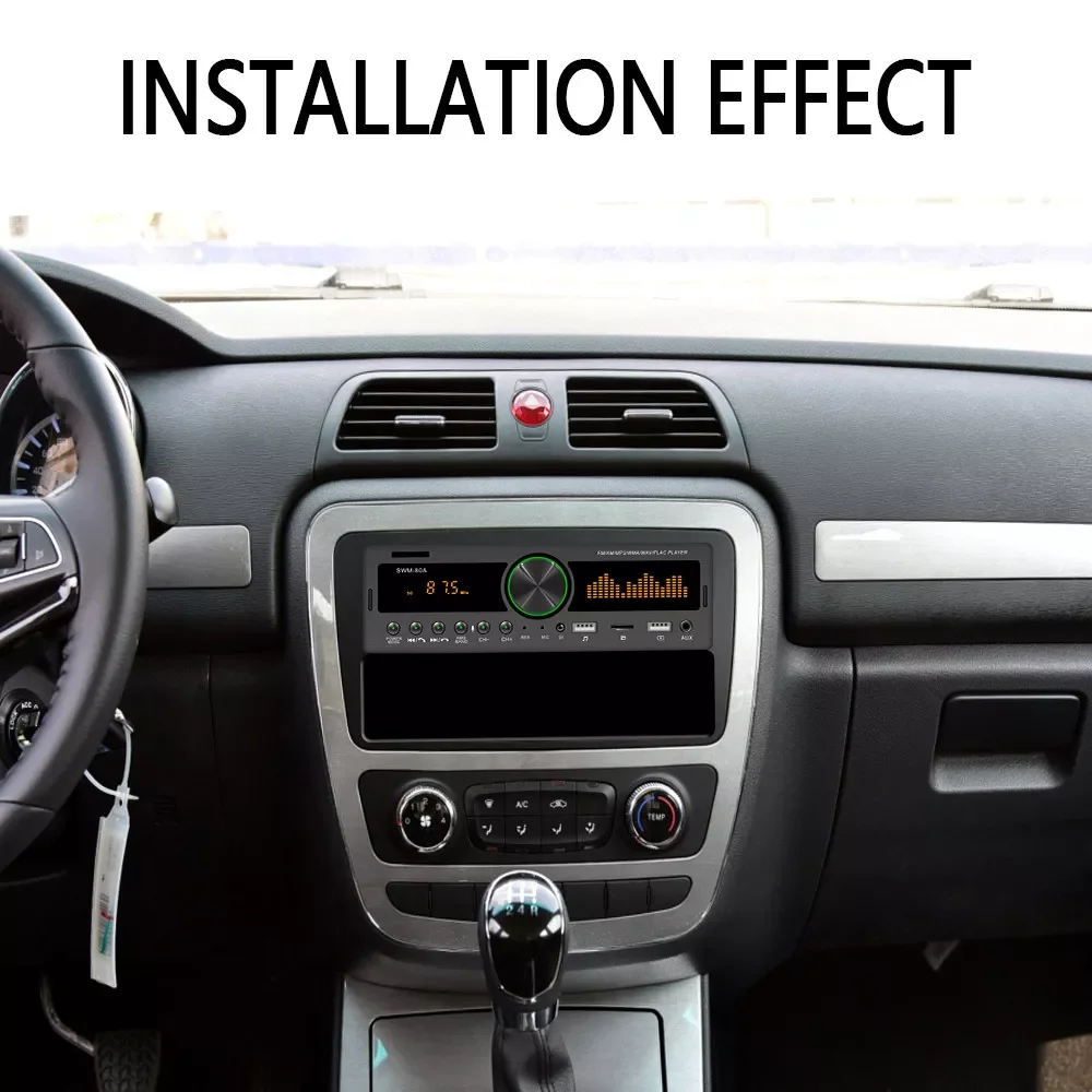 

Автомагнитола 1 Din, Bluetooth, 12 В, AUX, FM, MP3 плеер, TF-карта, AUX, RCA