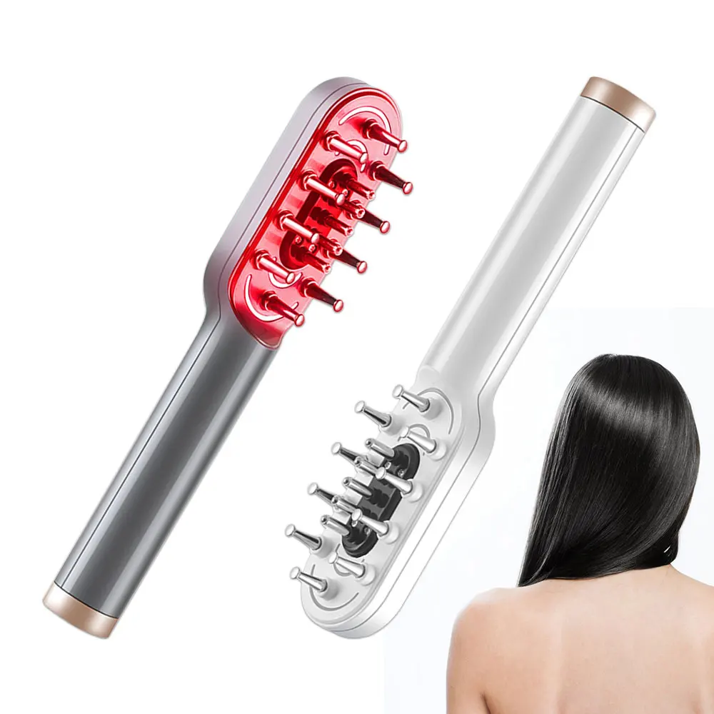 

RF Laser Hair Growth Scalp Massager Head Massager Heated Hot Electric Massage Device Head Scratcher Comb Hair Brush Hairbrush