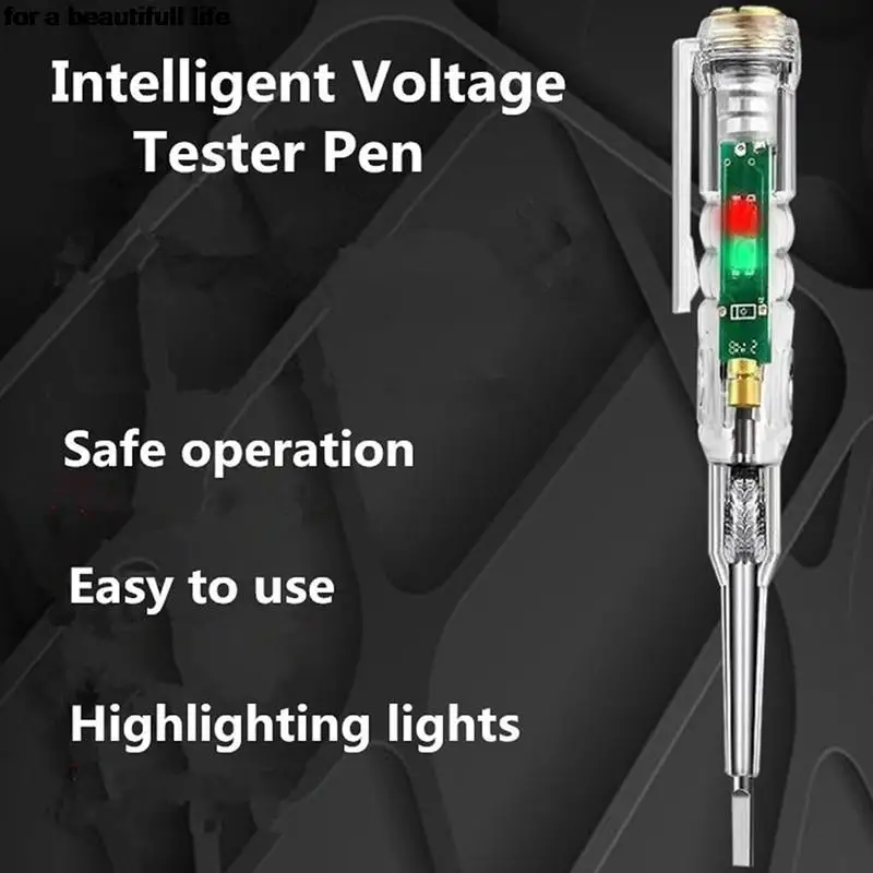 

Безопасный интеллектуальный тестер напряжения перо AC Бесконтактный индукционный тестер карандаш вольтметр детектор мощности индикатор электрической отвертки