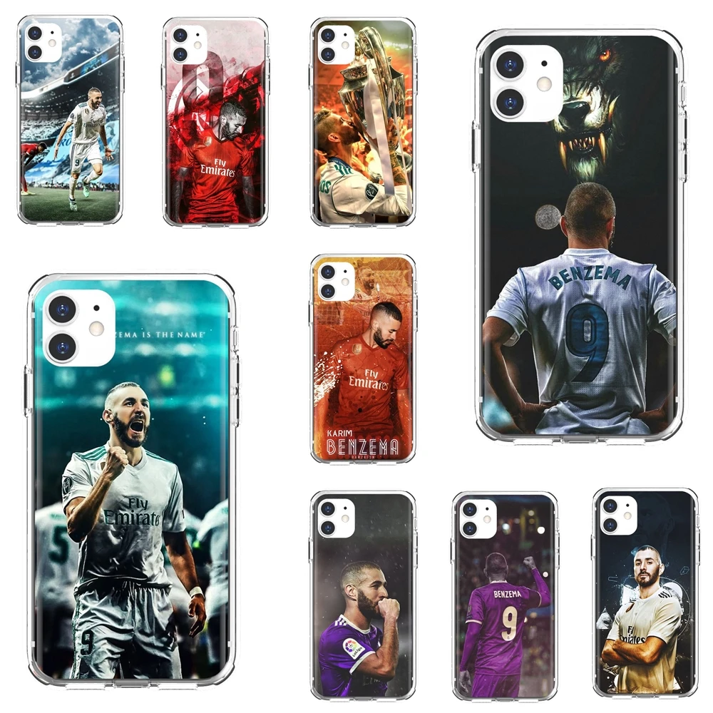 Силиконовый чехол для Xiaomi Redmi Note 10 10s 3S 4 4X 5 6 6A 7 8 8T 7A 9 9T 9s 9C 9A Pro Karim-Benzema |