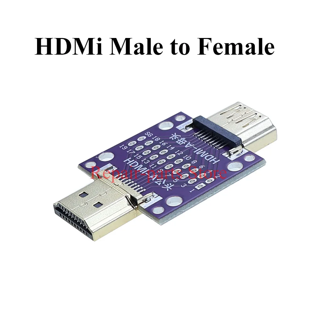 

1 шт., тестовая плата HDMI «папа-мама» с печатной платой, печатная плата взаимного преобразования «папа-мама», печатная плата