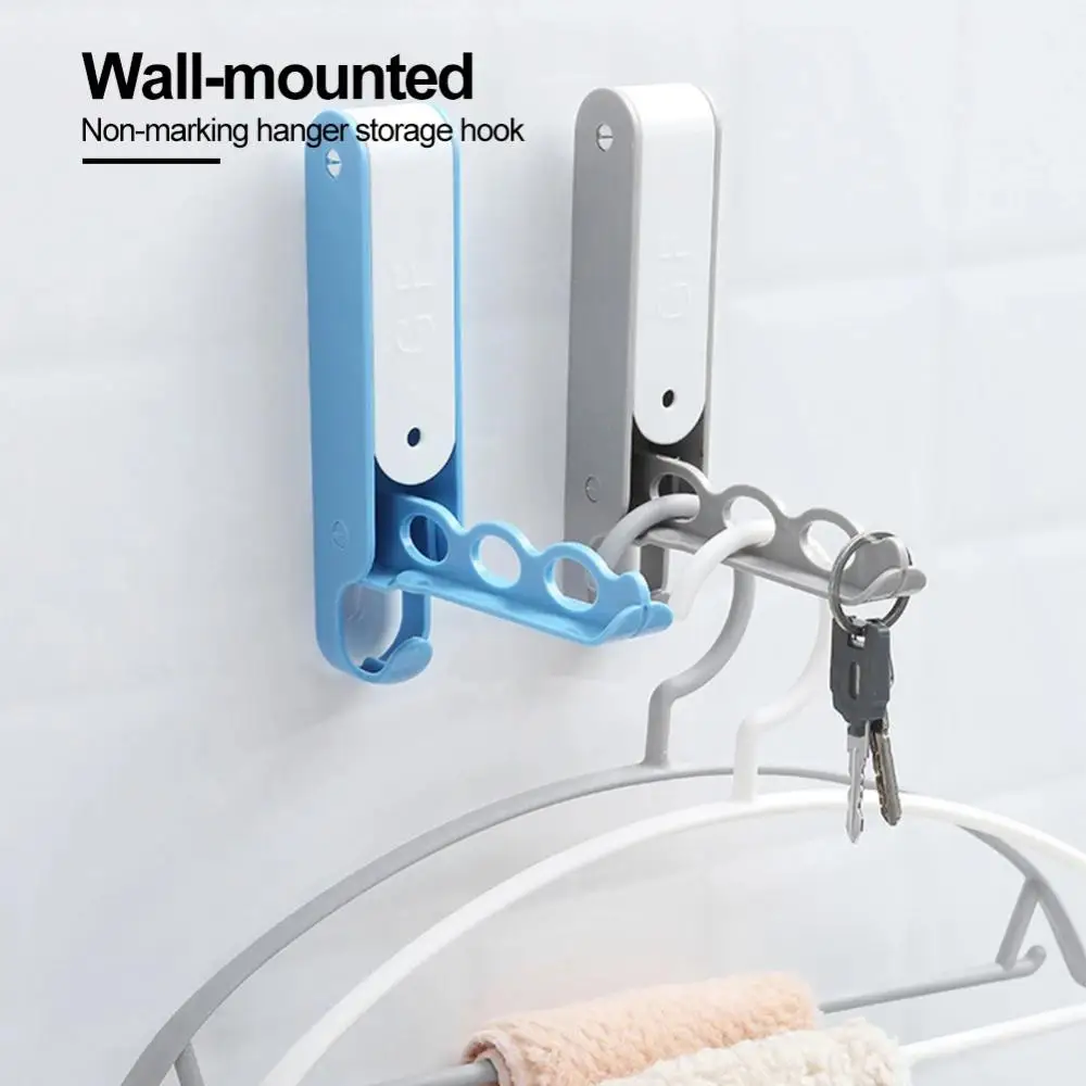 

Folding Magic Hanger Drying Rack Multi-function Hooks Clothes Hanger Organizer Space Saving Hanger Scarf Clothes Storage Movable