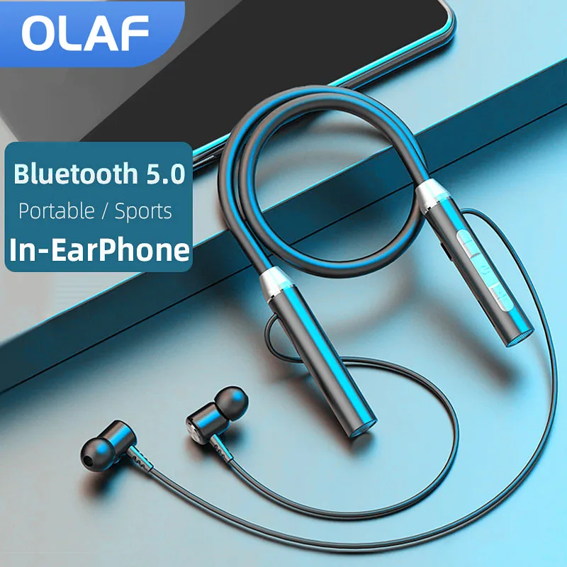 

OLAF Magnetic TWS Wireless Headphones Neckband Bluetooth 5.0 Earphones Sport Running Waterproof Earbuds Noise Cancell Headset
