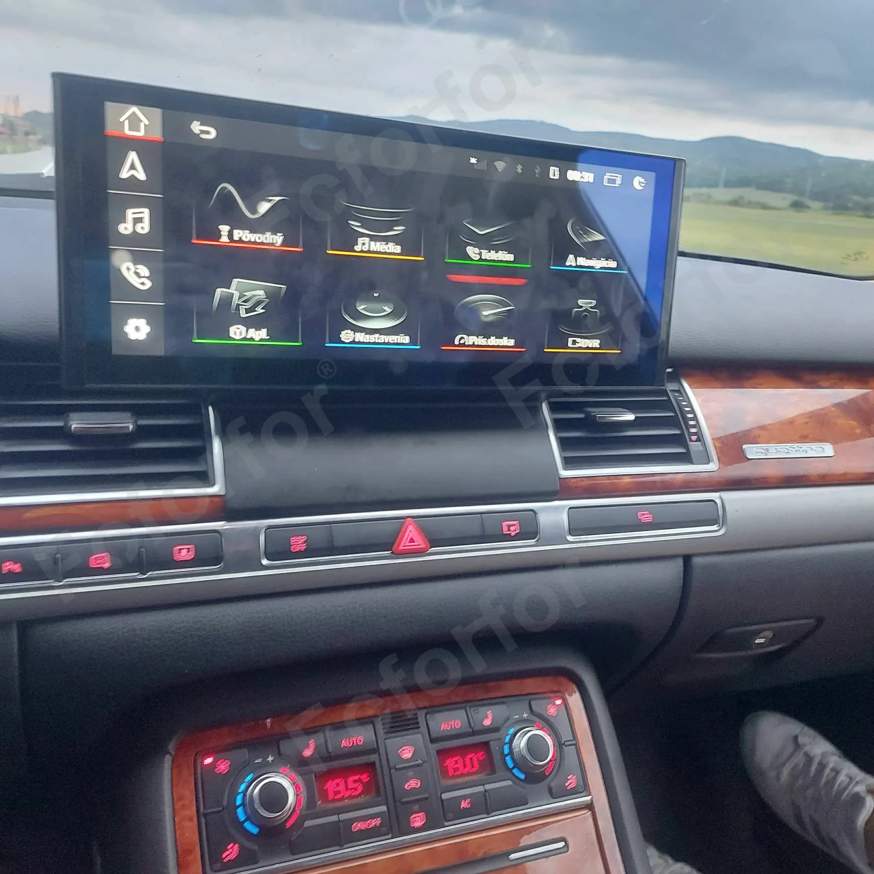 Автомобильный мультимедийный плеер экран 12 3 дюйма 4G LTE для Audi A8 2003-2008 Android