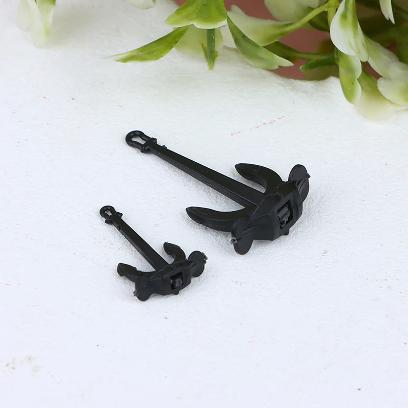 

1PCS RC Boat Mini ABS Plastic Movable Hall Anchors Anchor Rod L17mm/24mm DIY For Simulation Nautical Ship Model Marine Parts