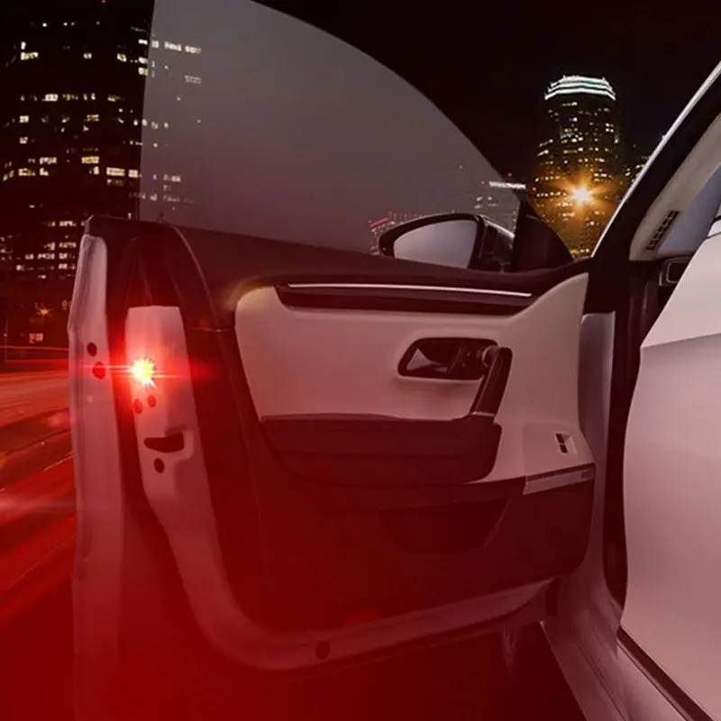 

Универсальные светодиодные огни для открывания автомобильных дверей, предупреждающие огни от столкновений, магнитный датчик, стробоскоп, ...