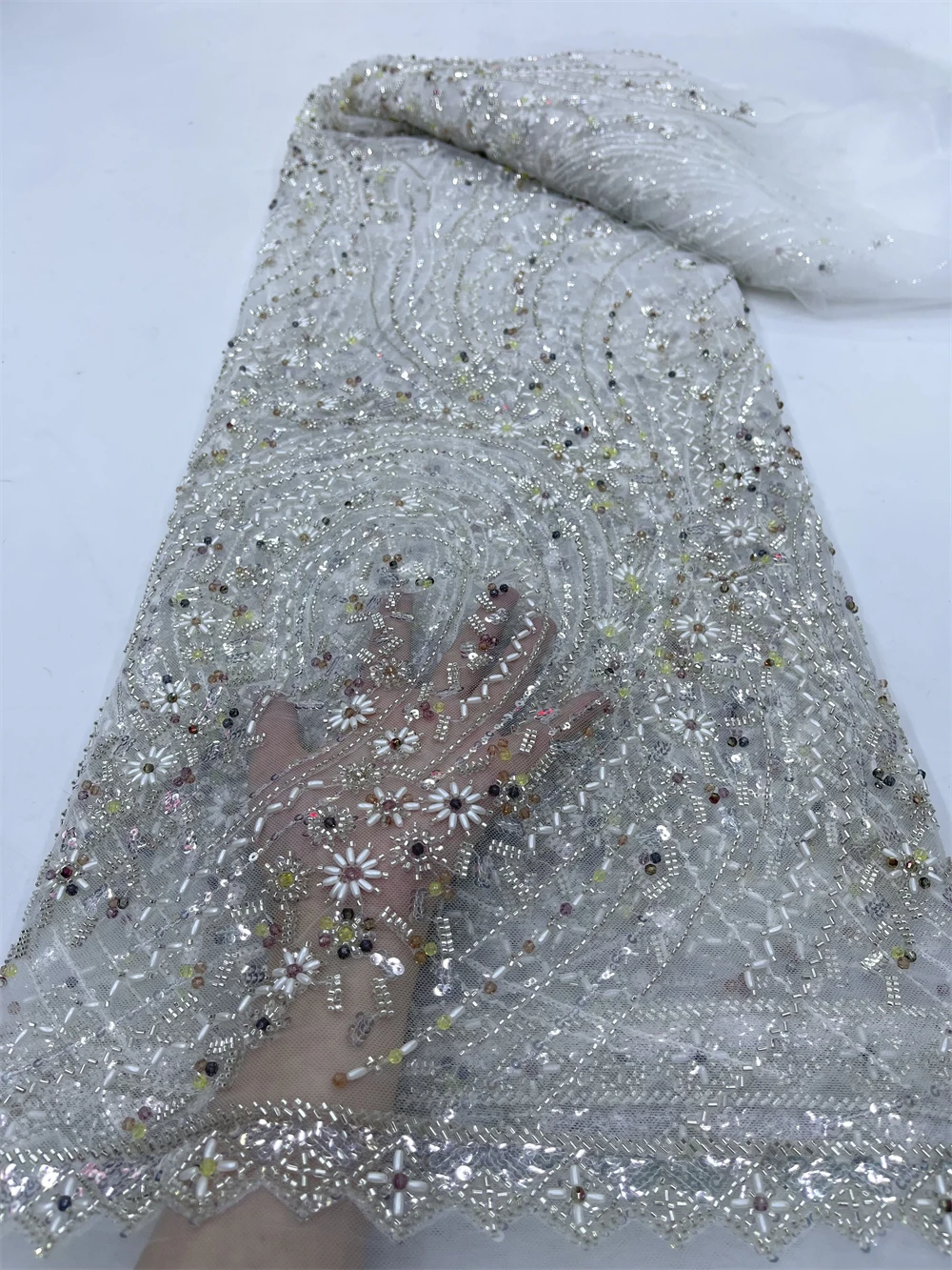 2024 новейшая африканская кружевная ткань высокого качества ткани по метрам