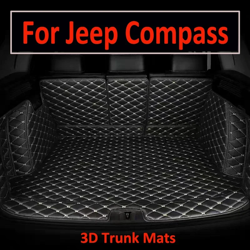 Автомобильный коврик для Jeep Compass MP 552 2017 ~ 2022 Кожаный водонепроницаемый Tapete Automotivo