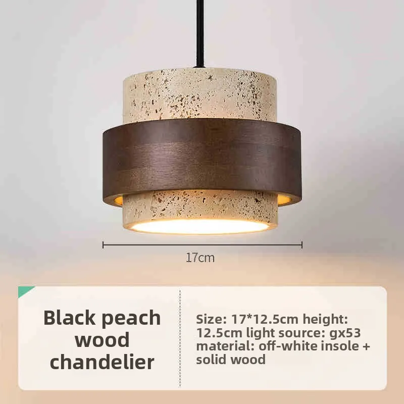 

Желтый травертиновый подвесной светильник