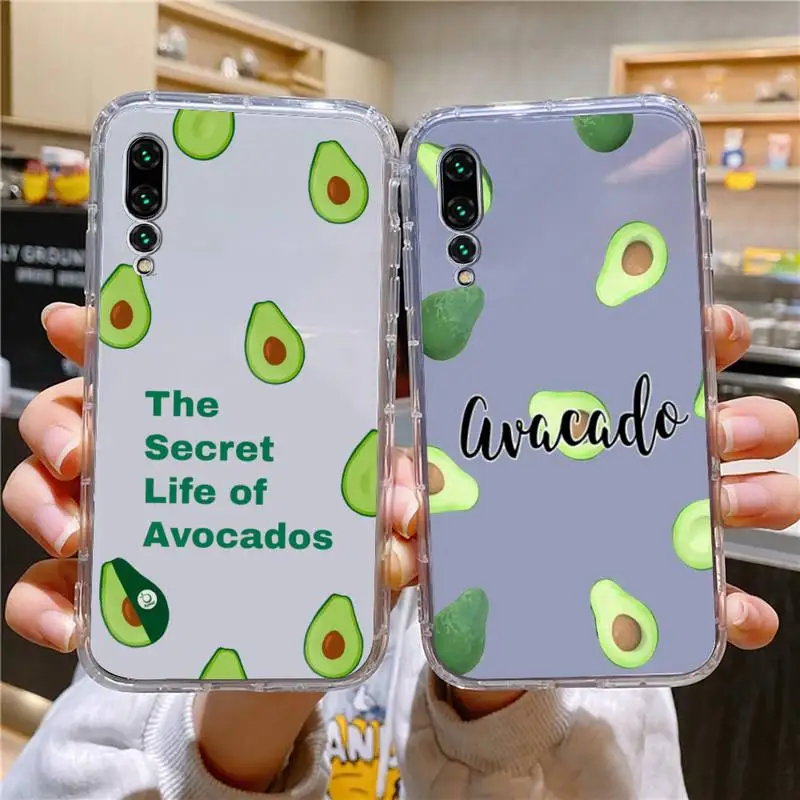 

Cute Avocado Phone Case For Xiaomi 11 Redmi Note 11pro5G 8T 9A 9S 12S K30 10T Pro Ultra K40pro Transparent Case