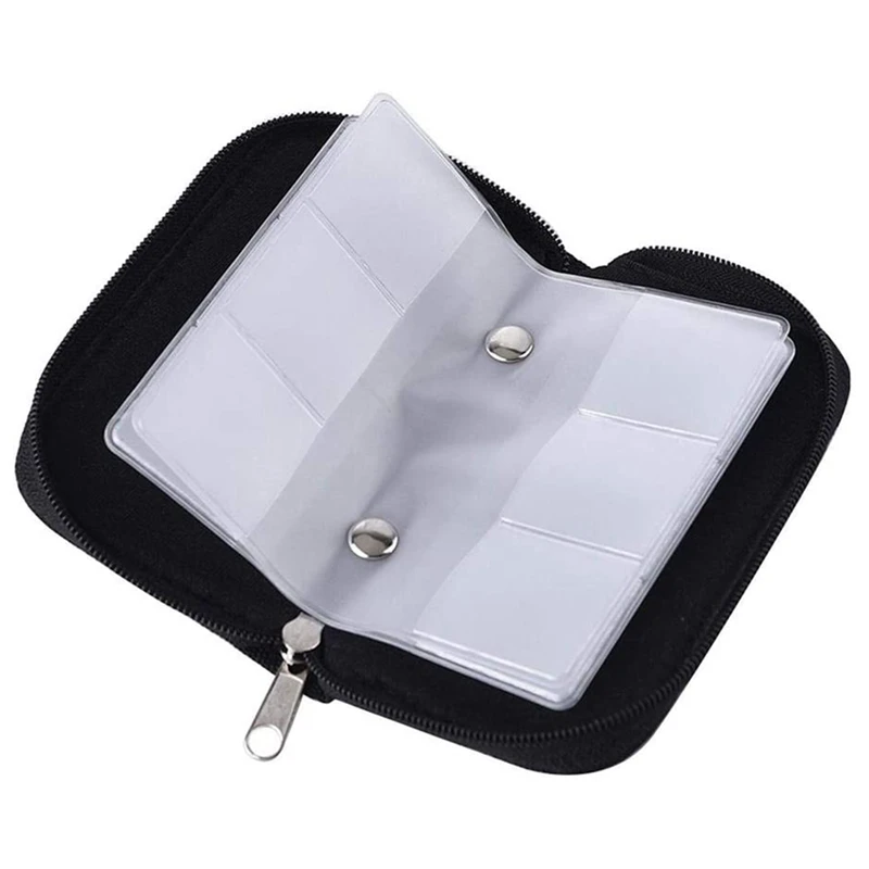 

Memory Card Pouch Memory Card Storage Pouch Protective Cases With Zipper For SD SDHC MMC CF Micro-SD Cards