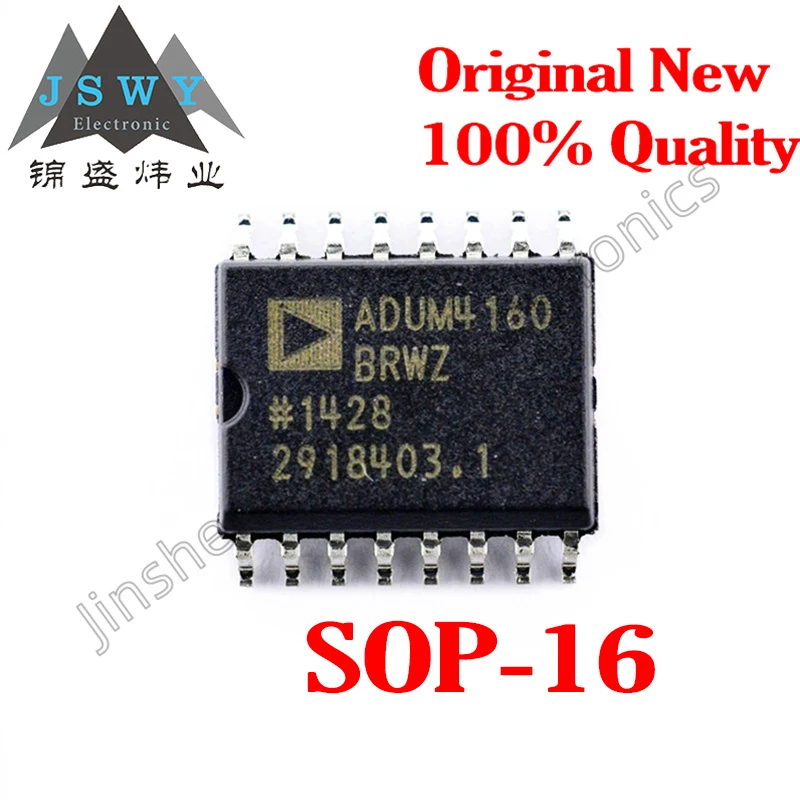 

5~10PCS ADUM4160BRWZ-RL ADUM4160 Full Speed/Low Speed USB Digital Isolator SOP16 100% Brand New Original Free Shipping