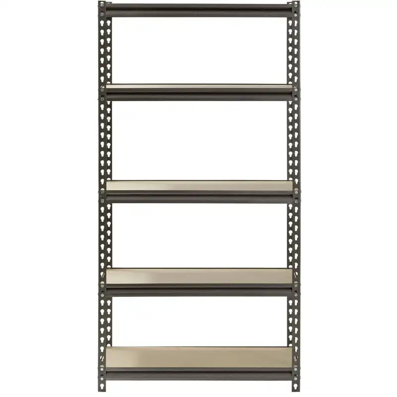 

x 12"D x 60"H 5-Shelf Steel Freestanding Shelves, Silver