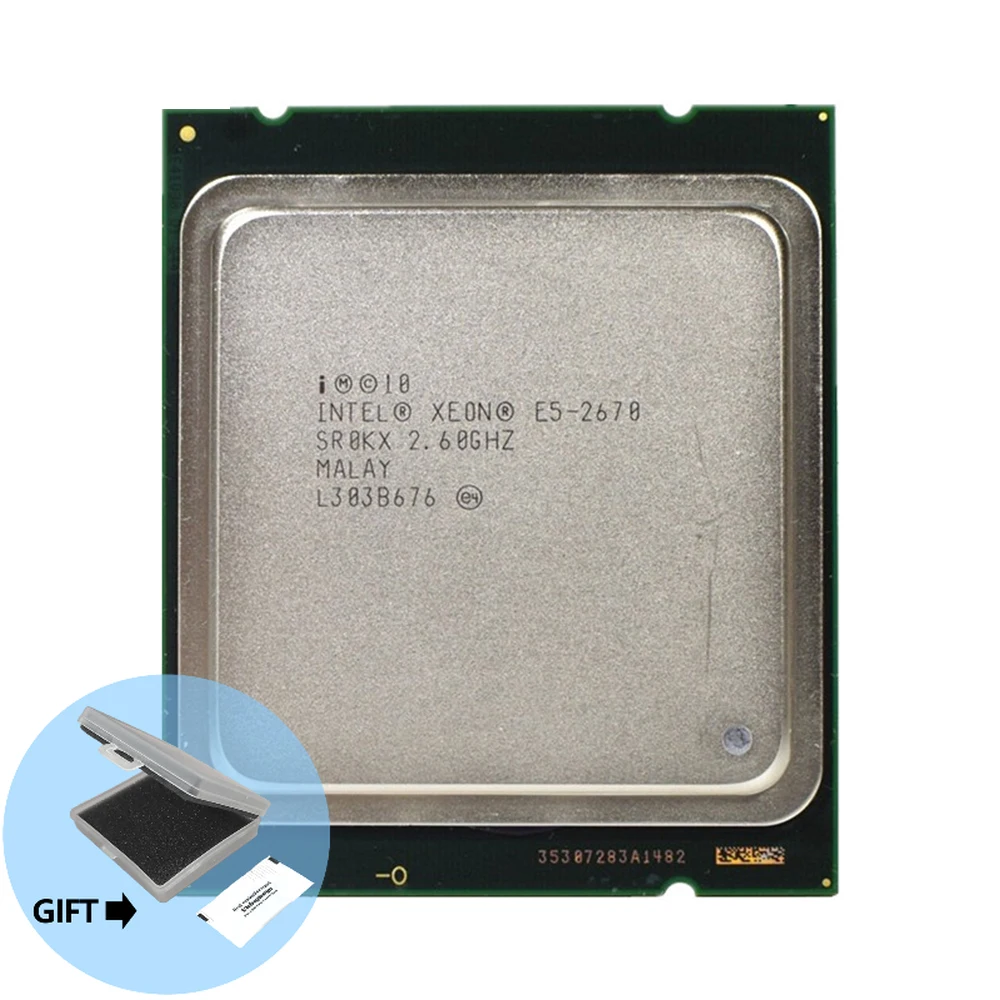 

Intel Xeon Processor E5 2670 E5-2670 CPU (20M Cache, 2.60 GHz, 8.00 GT/s IntelQPI) LGA 2011 SROKX C2