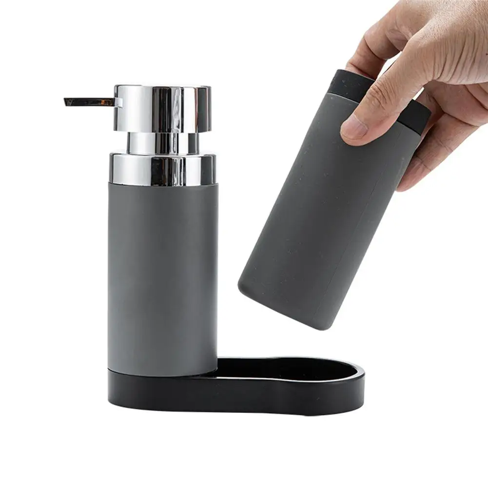 

2-in-1 240ml Kitchen Soap Dispenser Hand Sanitizer Bottle Shower Gel Detergent Container Organizer Kitchen Gadgets