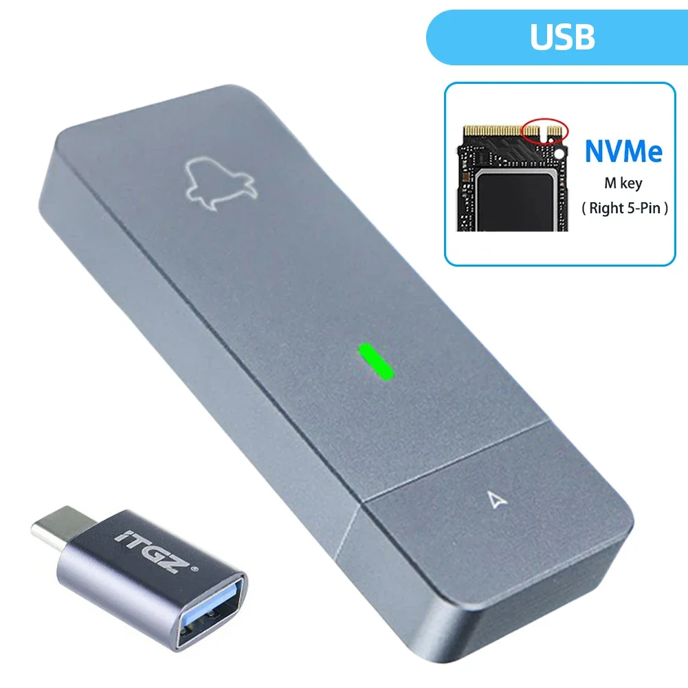 Портативный твердотельный накопитель M.2 NVMe 2230 внешний жесткий диск JMS583 USB Type-C M &amp