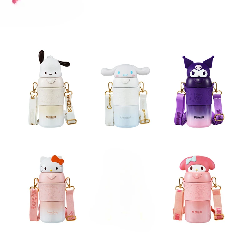

Kawaii Sanrio Anime Kuromi Thermos My Melody Cute Cartoon Hello Kitty Simplicity Cinnamoroll Fashions Pochacco Children's Gifts