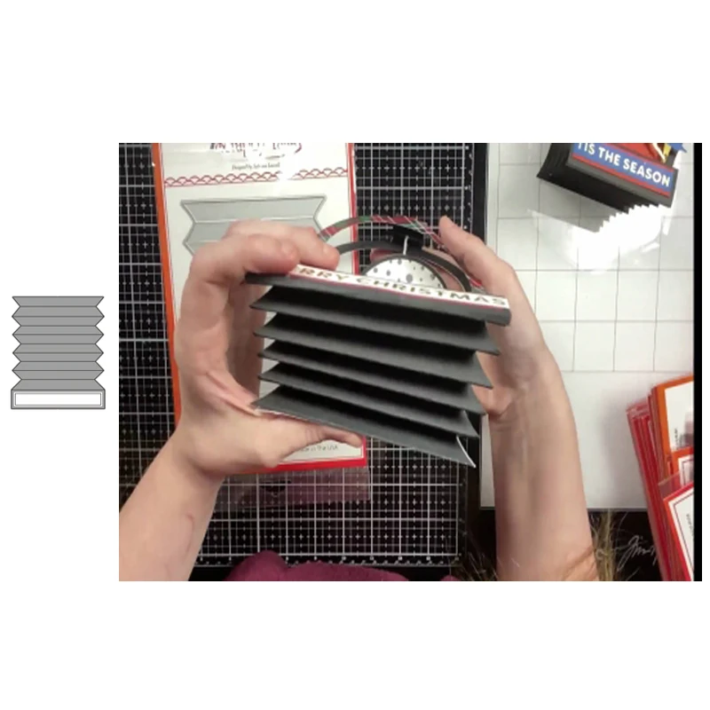 

Origami Greeting Card Decoration Metal Cutting Dies Mold DIY Scrapbook Photo Album Paper Card Template Molding Decoration 2022