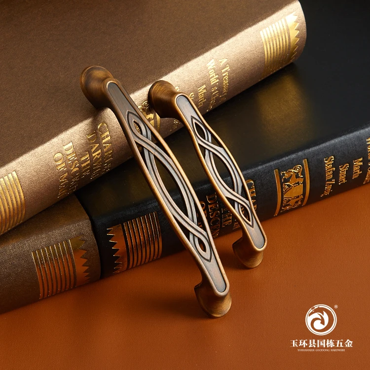 

Bronze Vintage Openwork Furniture Handles Bedside Table Desk Drawer Pulls Cupboard Shoe Cabinet Wardrobe Zinc Alloy Door Knob