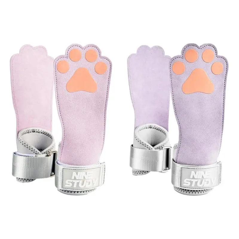 

Women Weight Lifting Grips High Quality Non-slip With Wrist Straps Lifting Strap Gym Deadlifts Pull Ups Lifting Grip Gloves