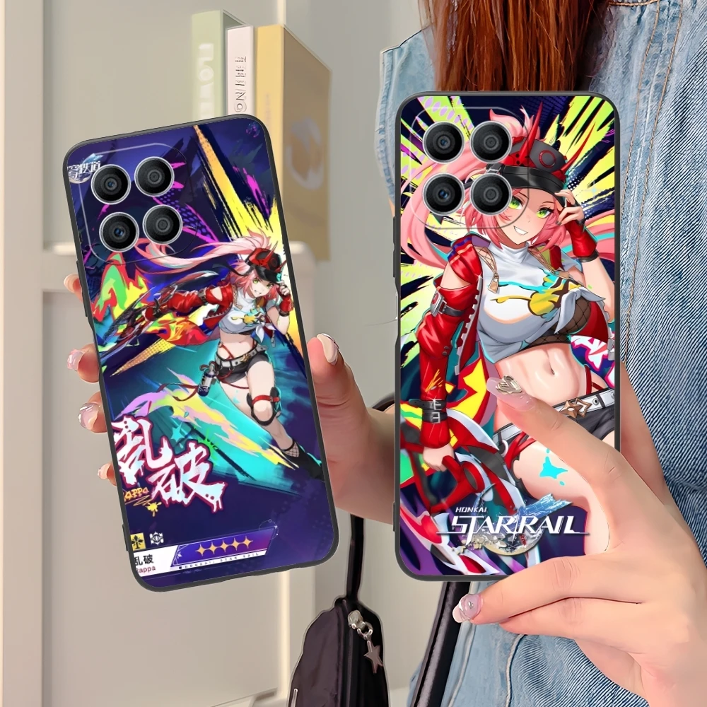 Honkai Star Rail Rappa Mobile Phone Case for Huawei Honor 90 80 70 60 50 30 20 10 9 8 7 Pro S SE Lite 5G Black Cover Shell