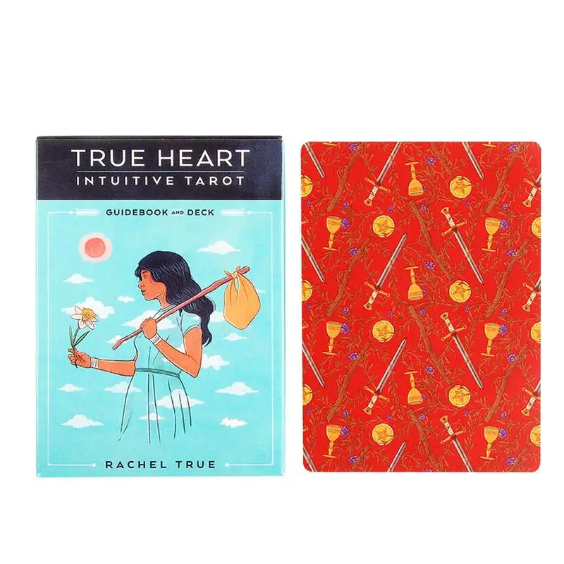 

True Heart Intuitive Card Tarot Pocket Deck Tarot Comics Tarot Cards English Version Playing Cards Use Table Divination 78 Cards