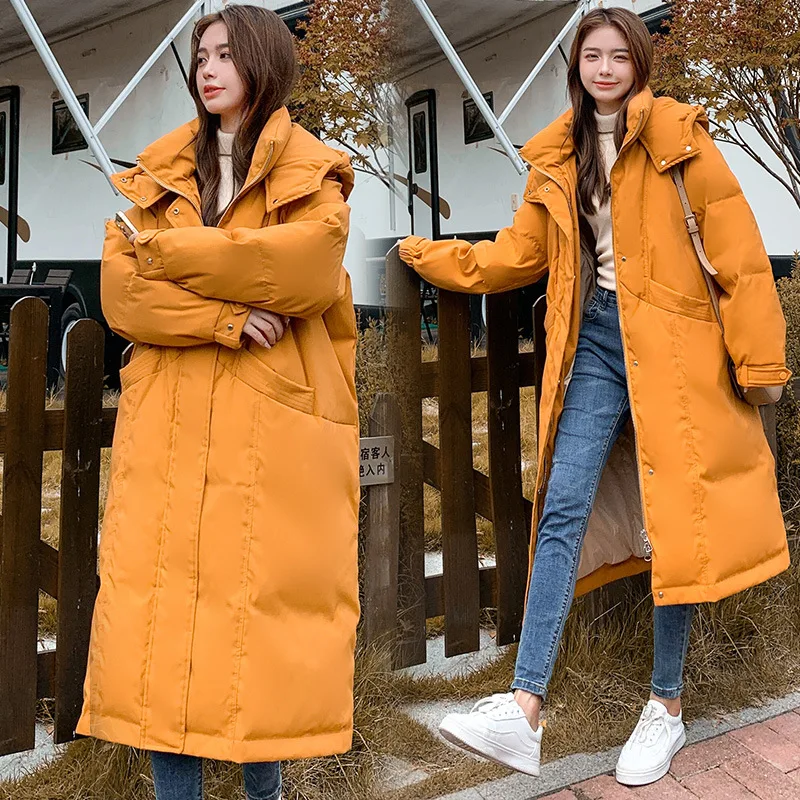 2022 Hooded Thickened Down Jacket Women 90% White Duck Down Fox Fur Collar Long Korean Large Size Coats Color Warm Soft Jackets enlarge