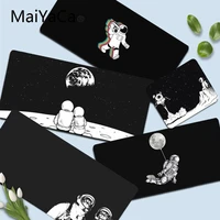 maiyaca white moon stars space astronaut beautiful silicone largesmall pad to mouse pad game size for keyboards boyfriend gift