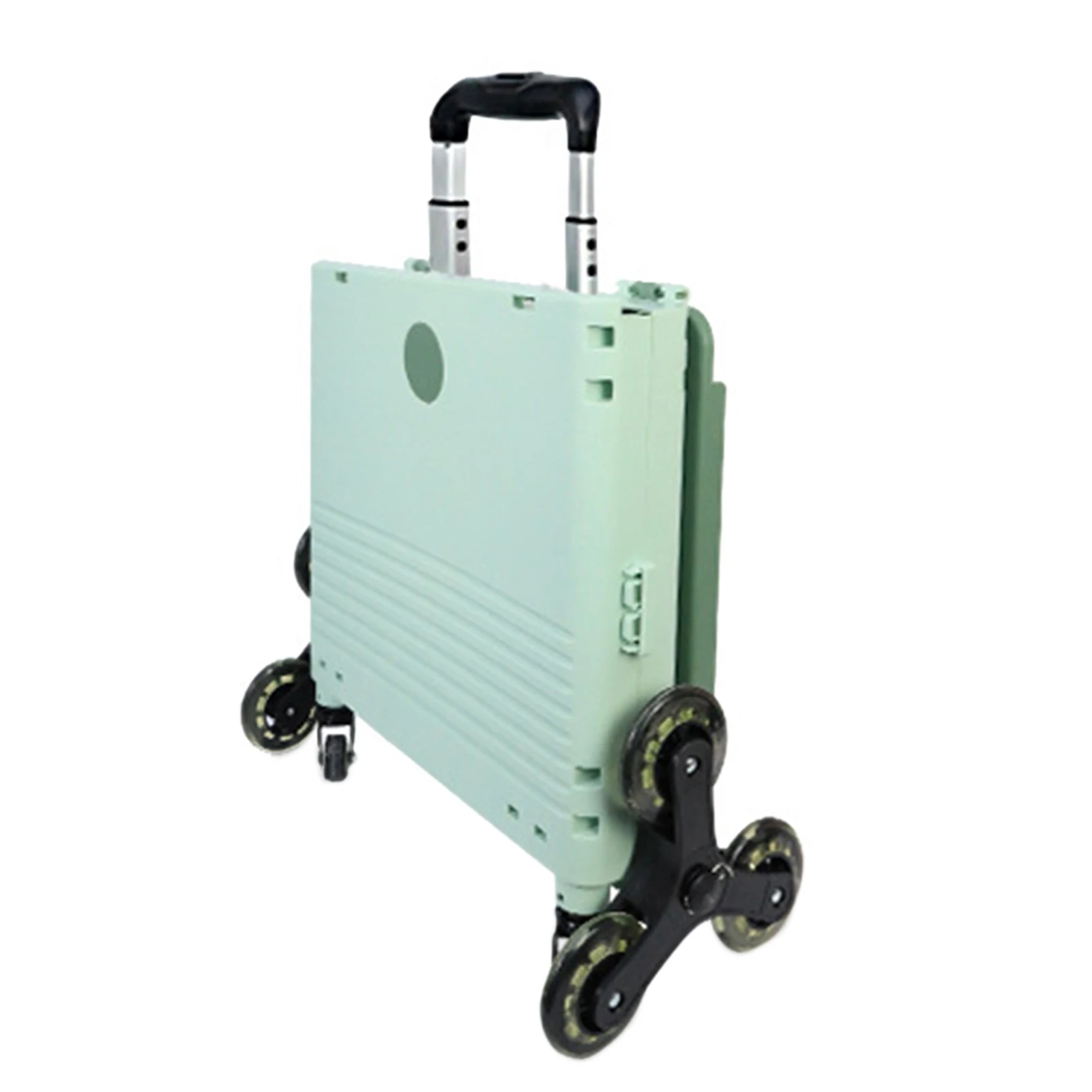 

Тележка на колесиках с телескопической ручкой, вместительная зеленая тележка для учителей, контейнер для хранения