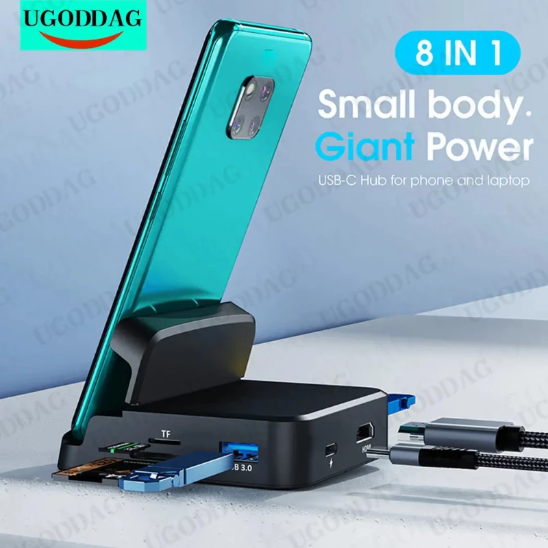 Портативная док-станция типа C HUB для Samsung S20 S10 Dex Pad Station USB к HDMI-совместиму адаптеру
