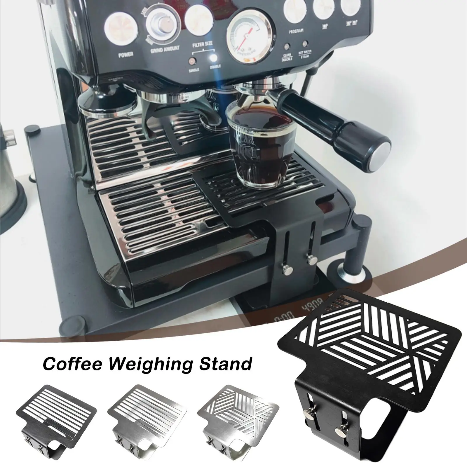 

Coffee Weighing Stand Espresso Machine Electronic Scale Rack Steel Waterproof Scale Rod Protection Rack Coffee Accesso