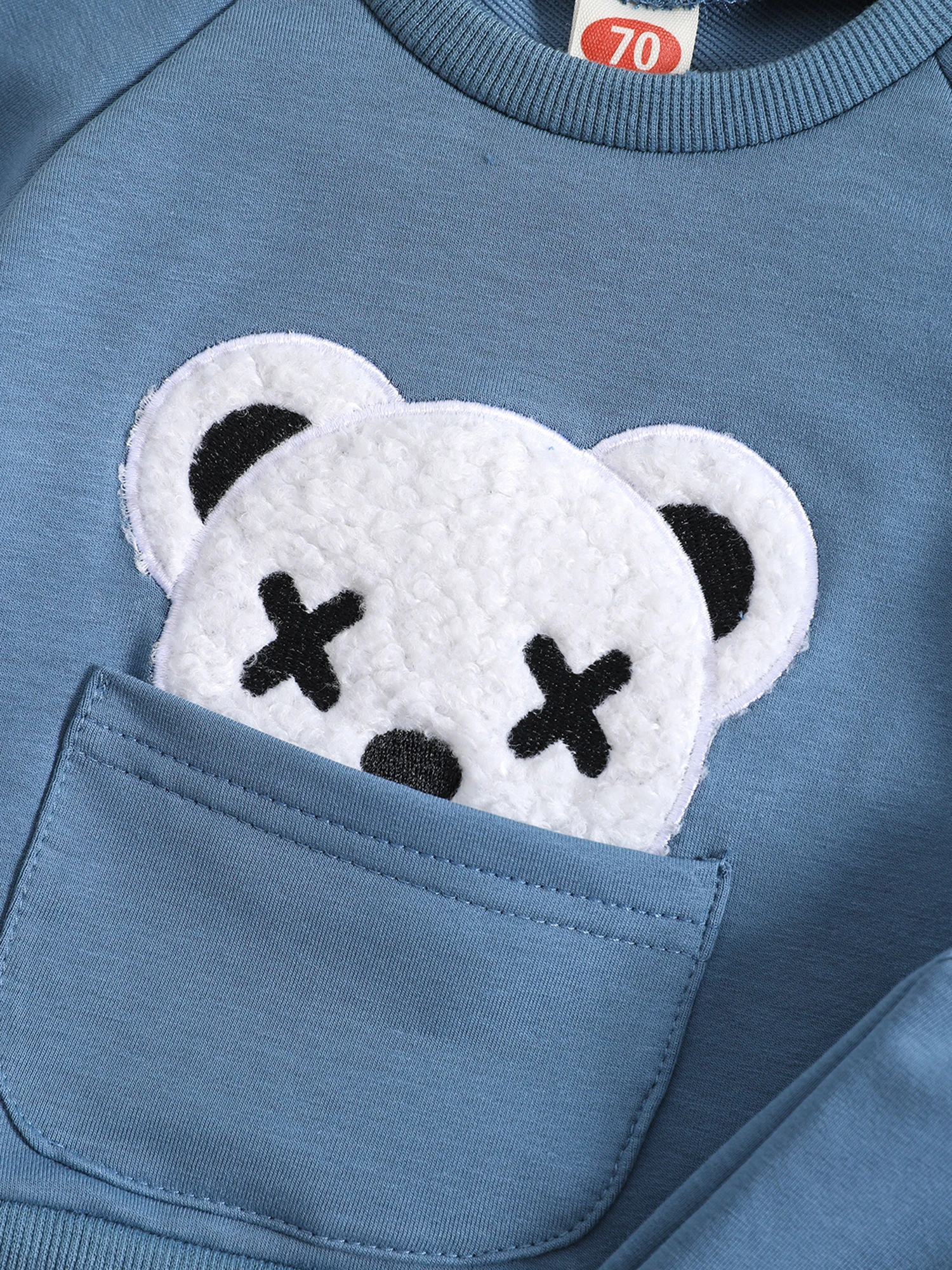 

Adorable Baby Boy 2-Piece Fall Ensemble Oversized Long Sleeve Sweatshirt Top and Comfy Elastic Drawstring Pants