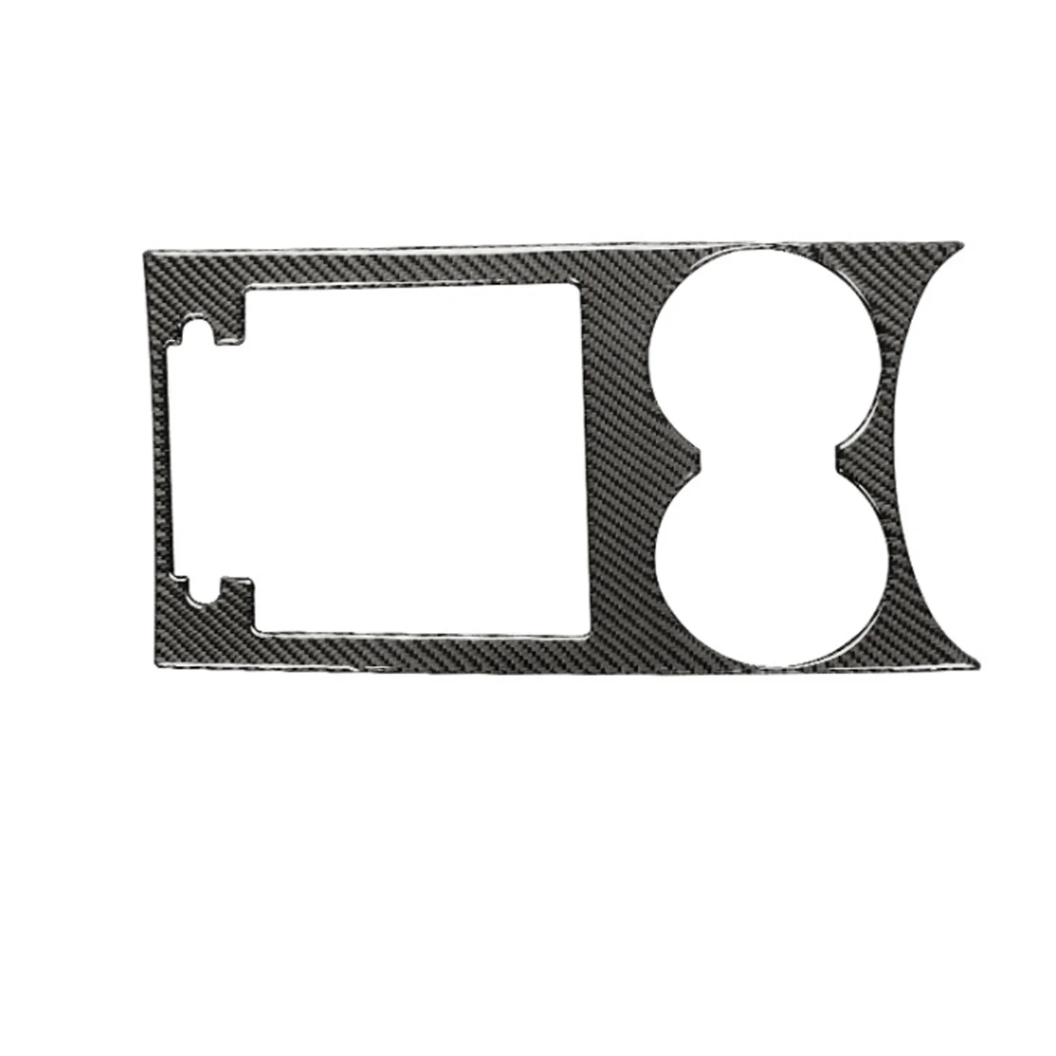 

Наклейка из натурального углеродного волокна на панель держателя стакана, подходит для Porsche Macan 2015-18