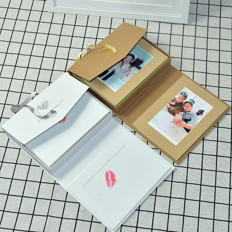 

Фоторамка из крафт-бумаги 15 шт./компл. INS, креативная фоторамка с принтом помады и поцелуев, картонная современная простая Изысканная Подаро...