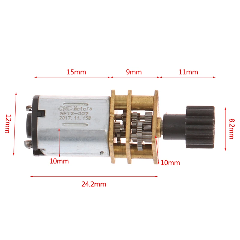 

GA12-N20 DC Geared Motor D Shaft Precision Gear Box Motor 3V 6V For Electronic Door Lock Мотор Редуктор