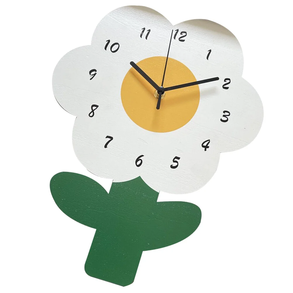 

Non Ticking Clock Operated Wall Clock Household Clock Cartoon Table Clock for Room