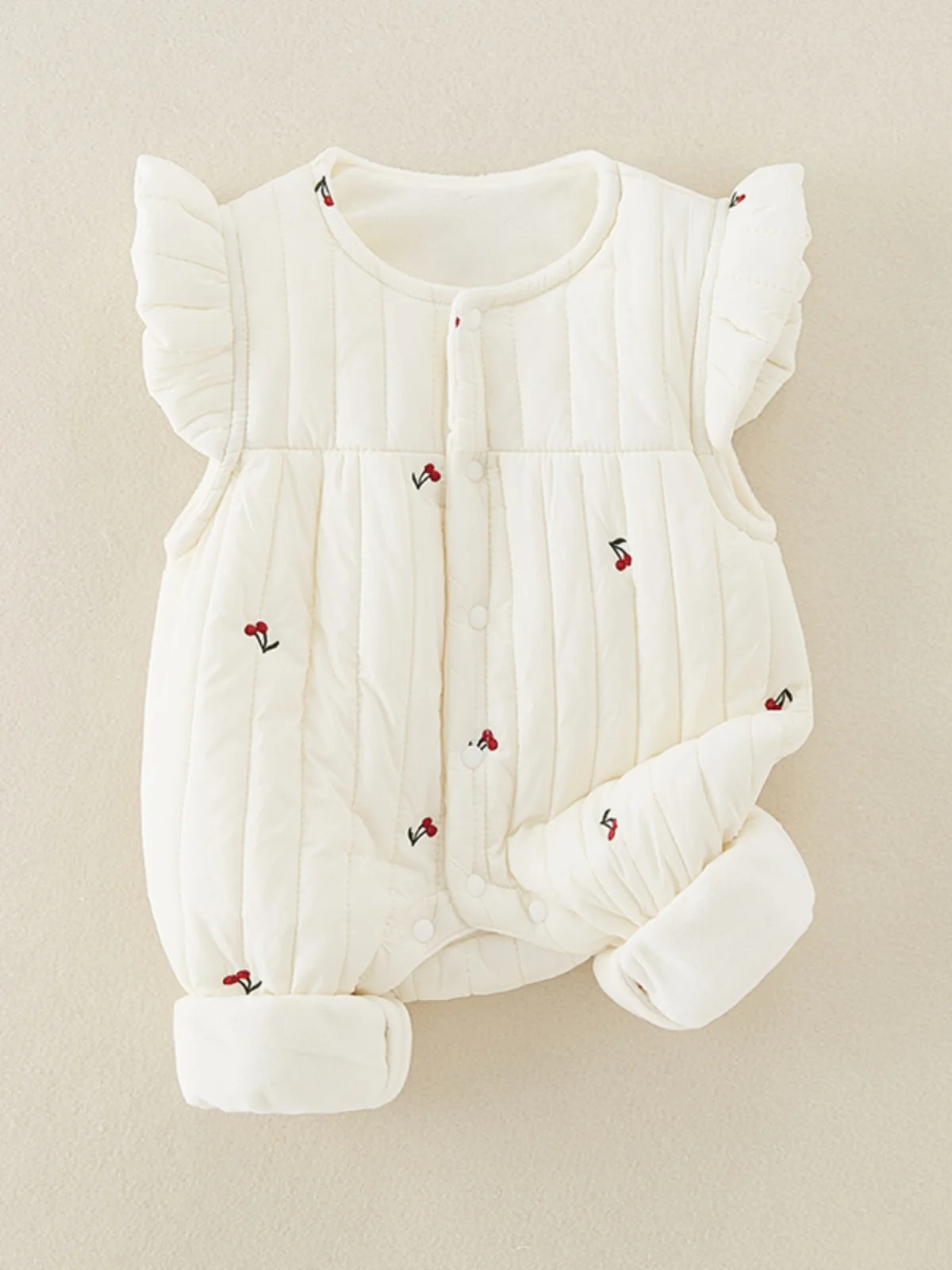 Одежда для малышей осенне-зимняя одежда стеганый теплый цельный жилет на