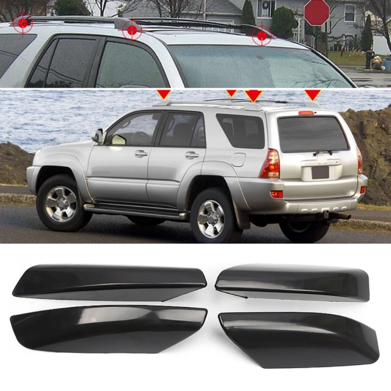 Пластиковый багажник на крышу сменная крышка конце рельса для 4 бегунков N210 03-2009