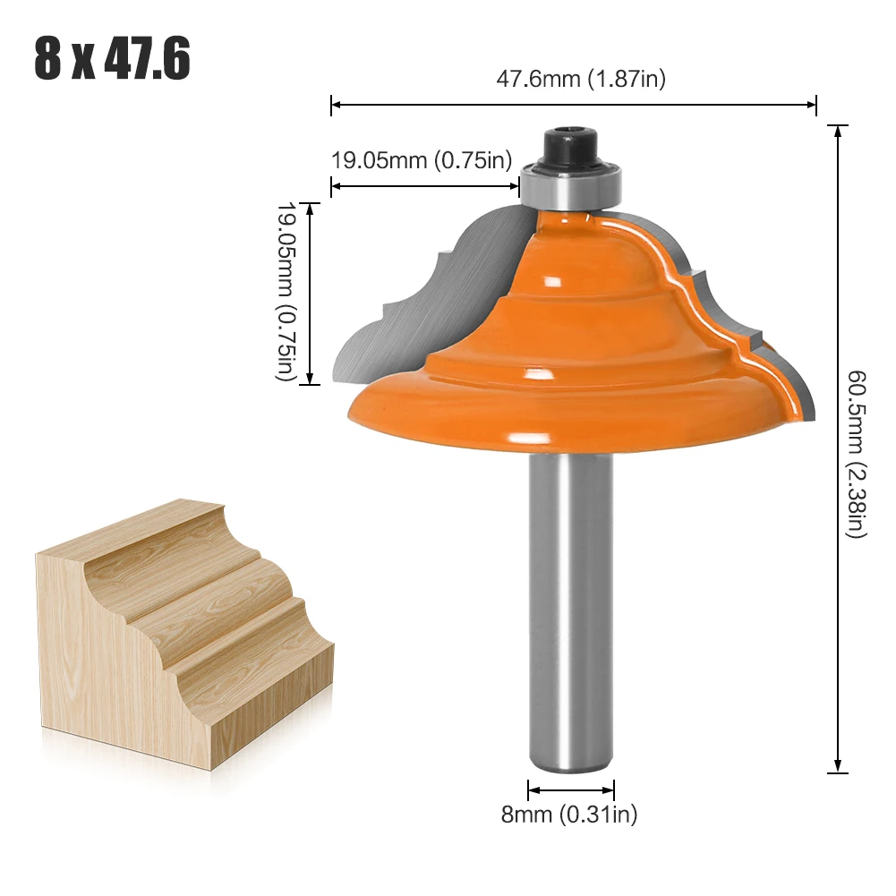 

Фреза для кромки JGZUI 8 мм, сплав вольфрама и кобальта