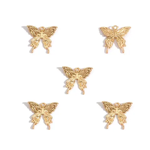 Подвески-бабочки YuenZ, цинковый сплав, 5 шт.