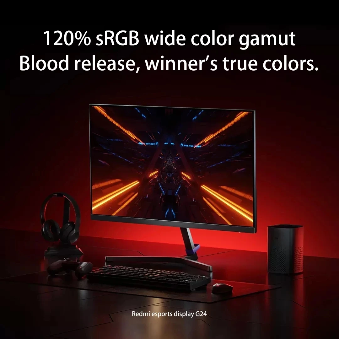 Фото Игровой монитор Xiaomi Redmi G24 23 8 дюйма 165 Гц 1 мс бит поддержка HDR10 120% sRGB с выключателем Игровой монитор Xiaomi Redmi G24 23 8 дюйма 165 Гц 1 мс бит поддержка HDR10 120% sRGB с выключателем