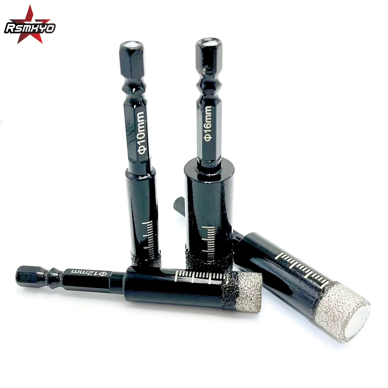 RSMXYO 5/6/8/10/12/14/16mm Hex Handle Vacuum Brazed Diamond Dry Drill Bits Hole Saw Cutter for Granite Marble Ceramic Tile Glass - купить по