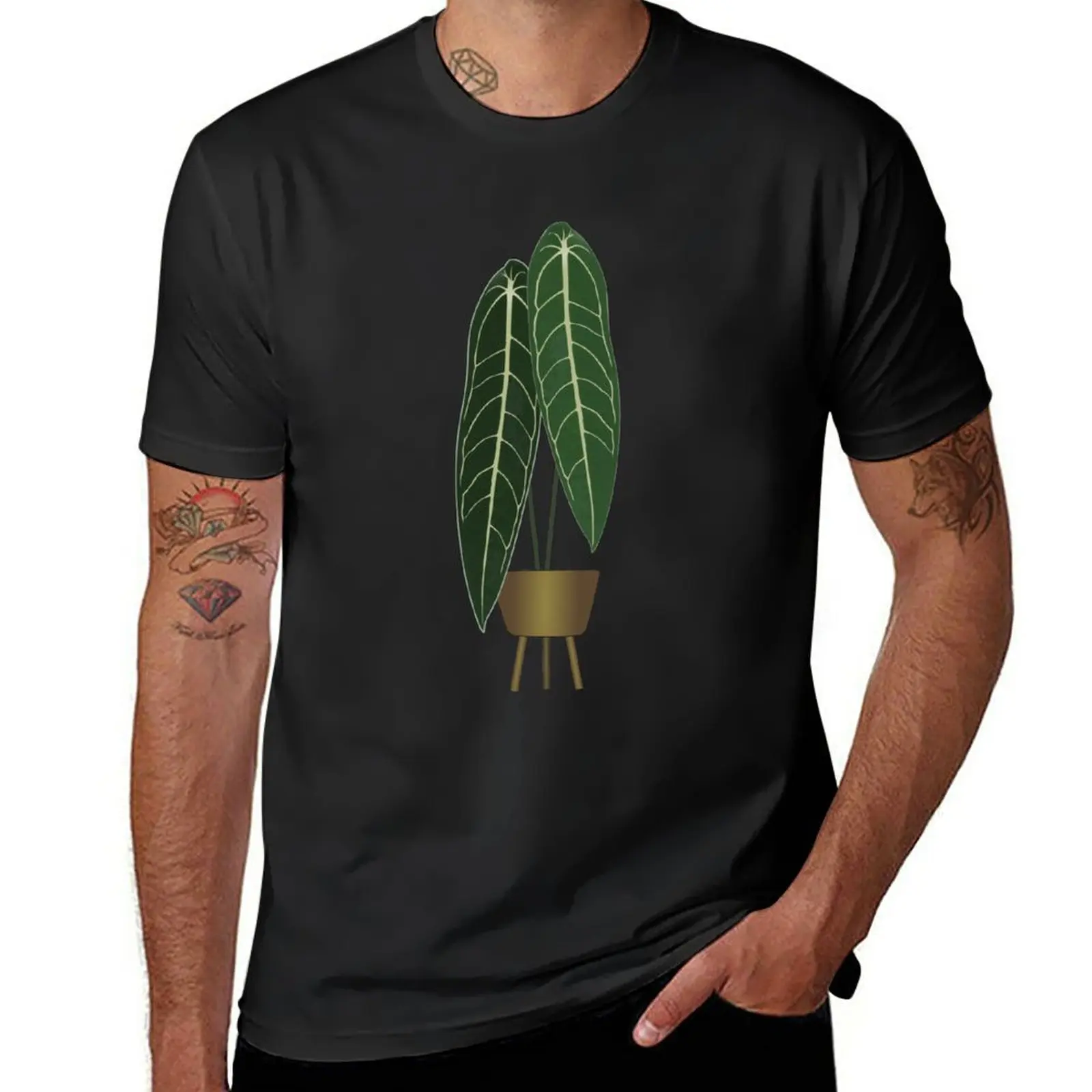 Новая Художественная футболка Queen Anthurium (Warocqueanum) с коротким рукавом Забавные