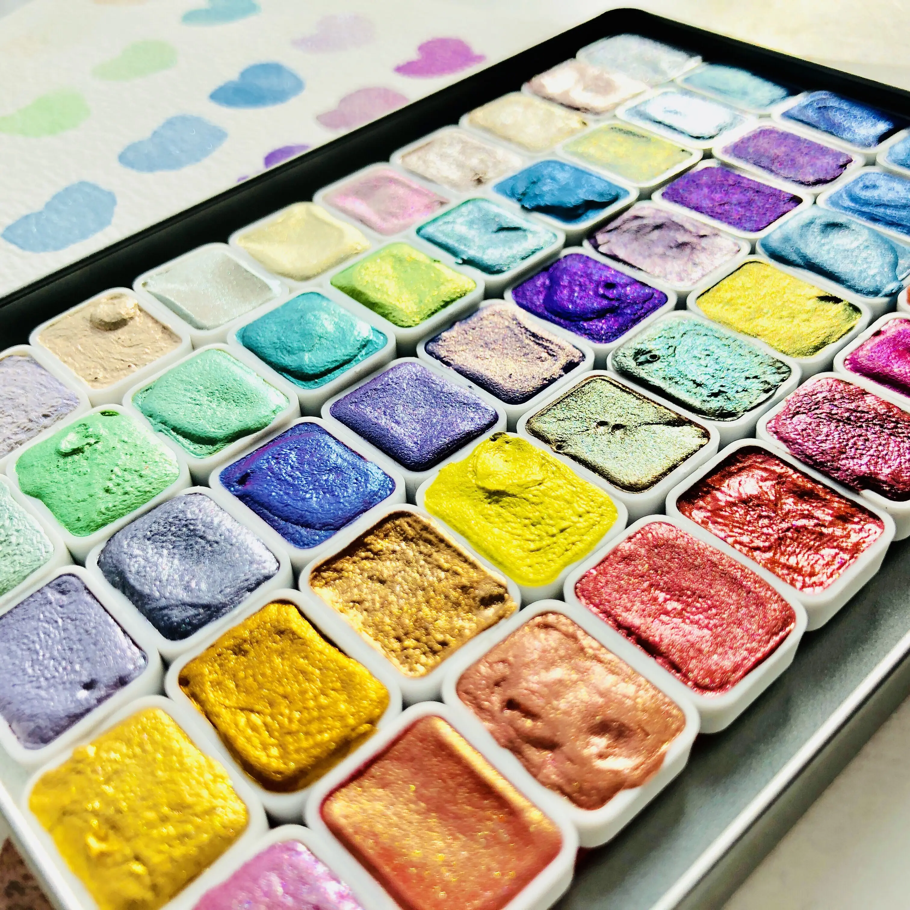 Csy Германия 50 цветов металлическая фотография однотонная перламутровая ручная