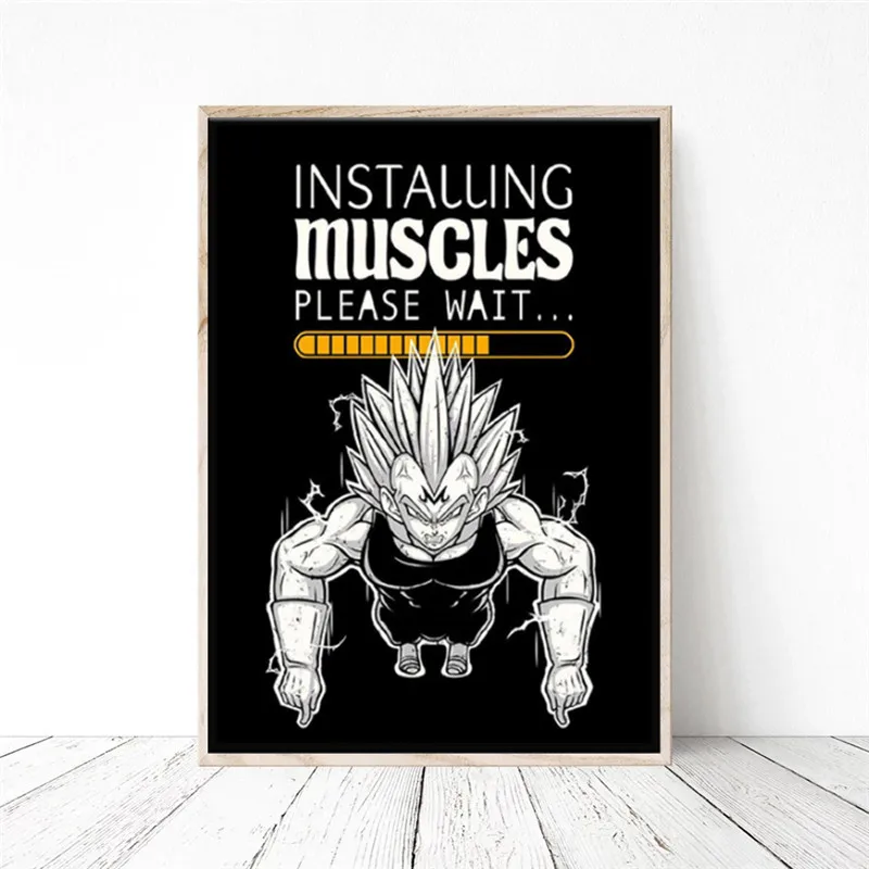 

Training Muscle Canvas Painting Wall Anime Art Picture Printing Home Decor Wall Poster Decor Living Room
